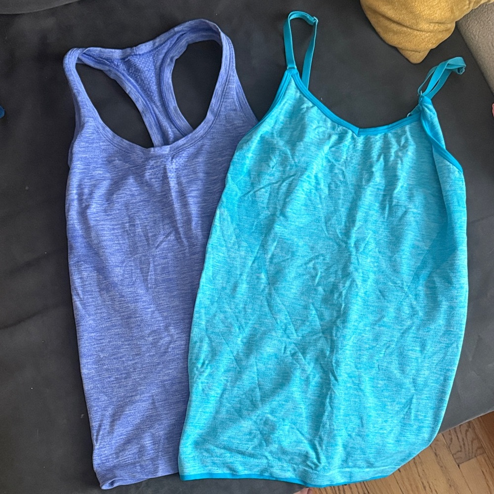 Victoria's Secret Blue and Light Blue Tank Tops